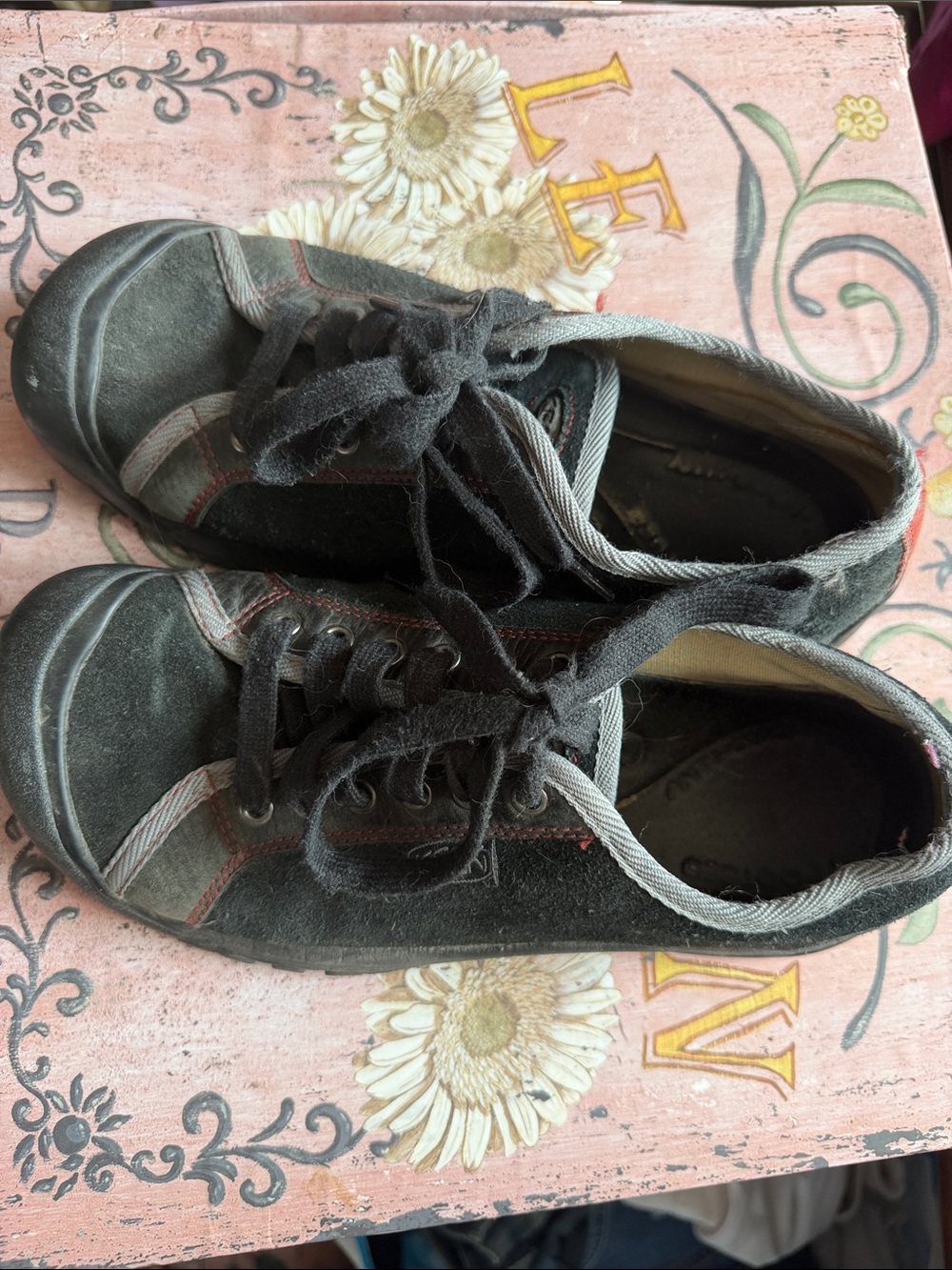 Keen Kids Black and Gray Lace-Up Sneakers